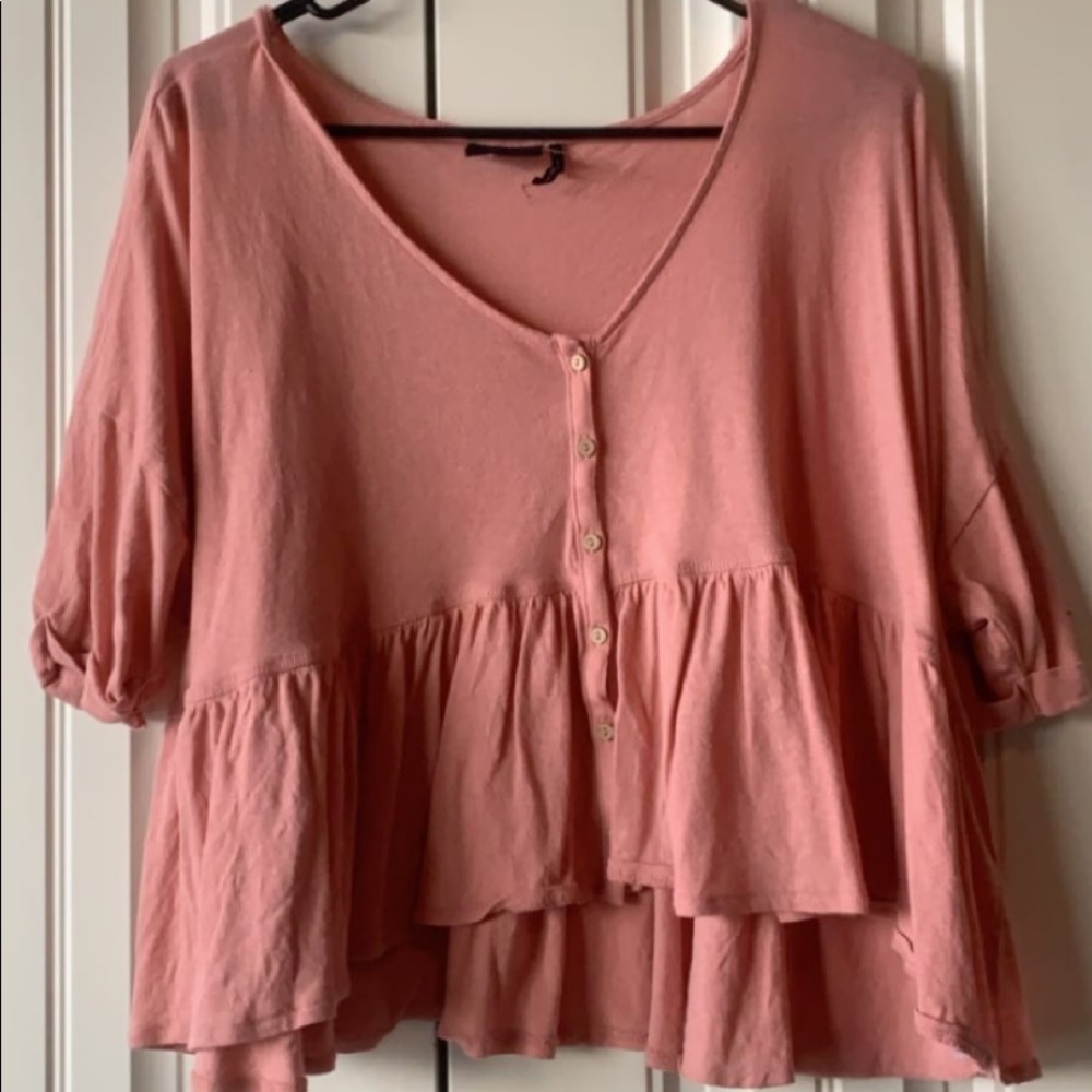 oversized flowy top